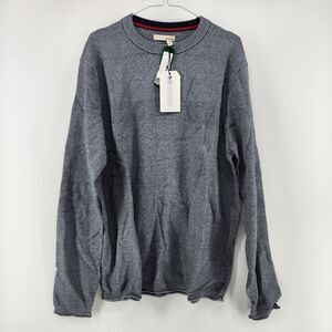 Hawker Rye Men's Large Lightweight Crewneck Sweater NWT 100% Cotton